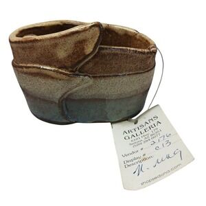 Artisans Galleria Handmade‎ Pottery Napkin Ring Rustic Ceramic Accent NWT